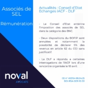 Rémunération des associés de SEL : précisions du Conseil d’Etat et de la DLF