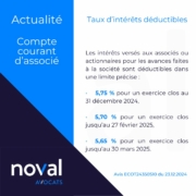 Comptes courants d’associés : quelle déductibilité des taux d’intérêts en 2025 ?