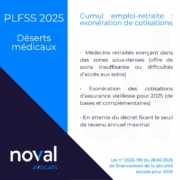 Déserts médicaux : mesure incitative pour les médecins en cumul emploi-retraite
